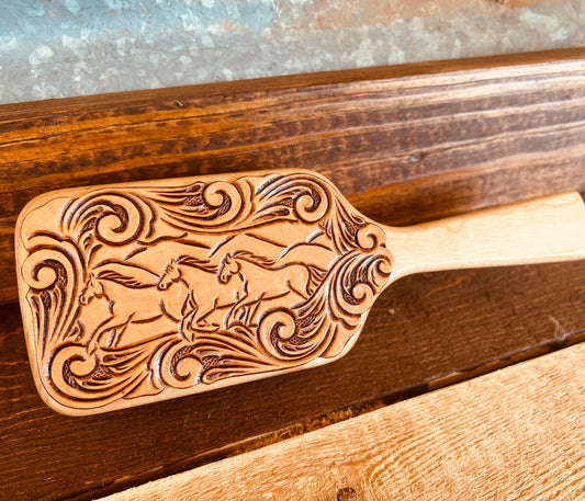 Tooled Hairbrush