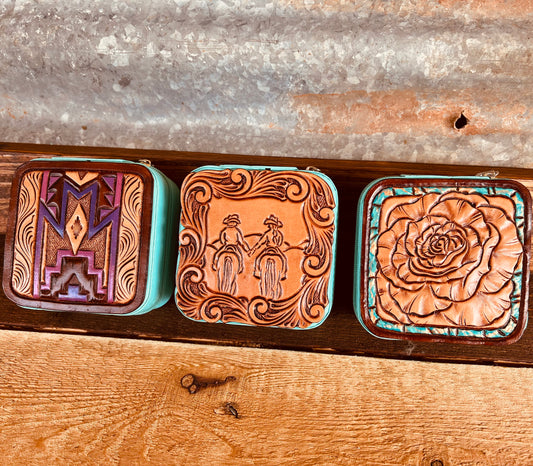 Square Tooled Jewellery Box