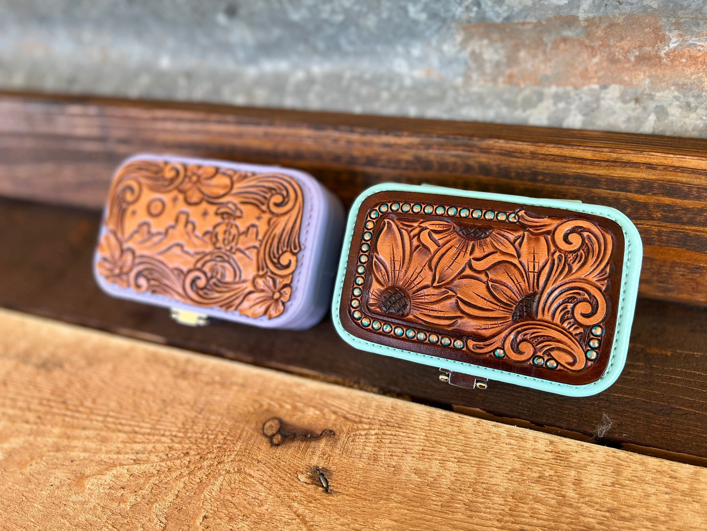 Rectangle Tooled Jewellery Box
