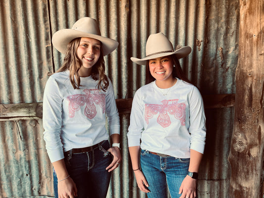 Thunderbird White Long Sleeve Top
