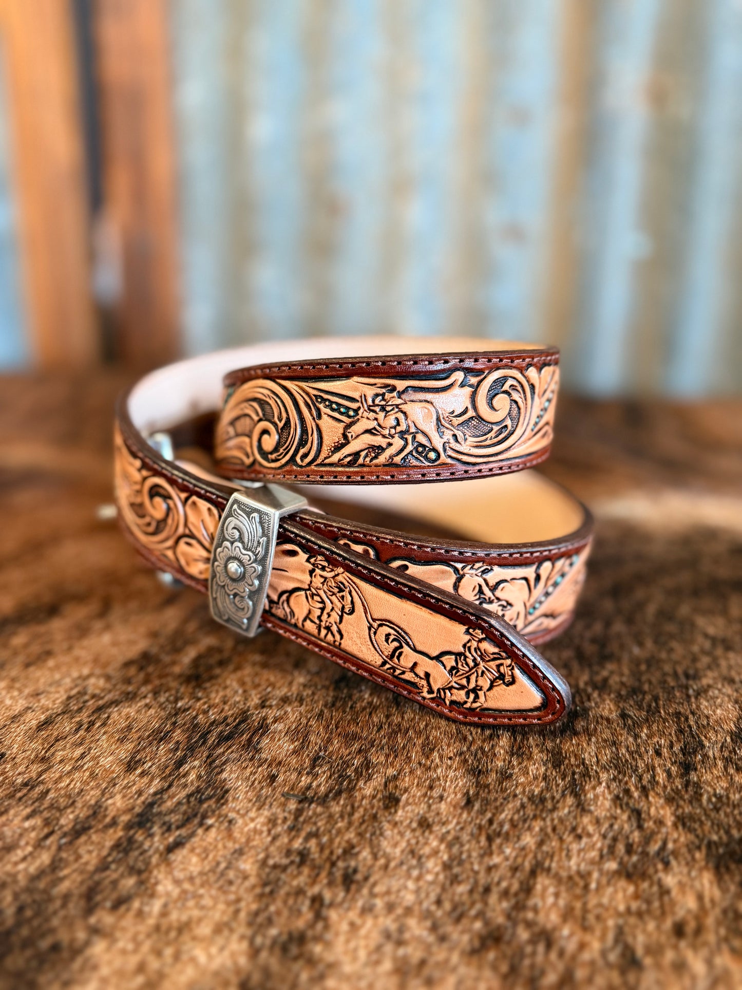 Rodeo Time Tooled Belt