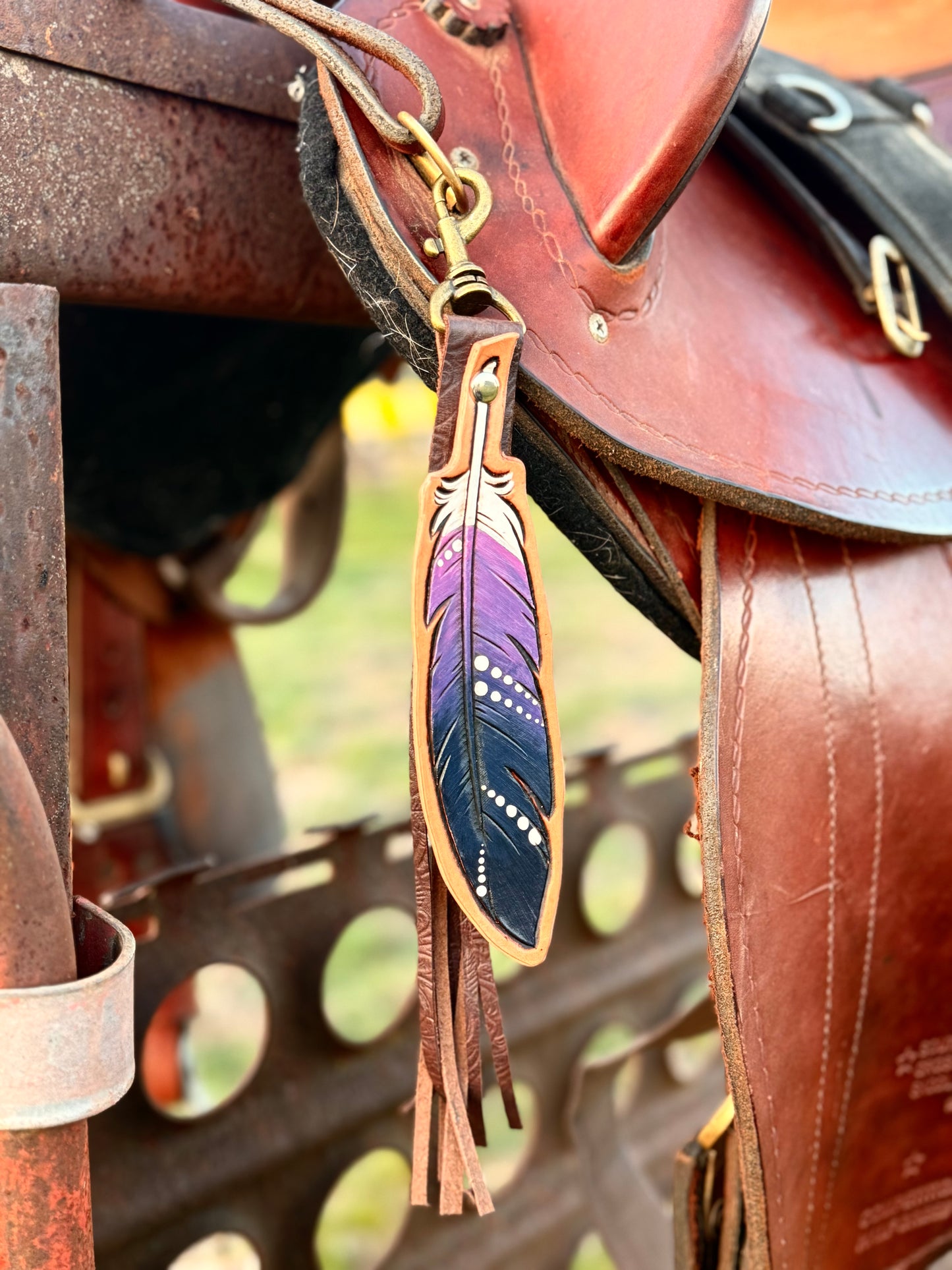 Feather Saddle Tags