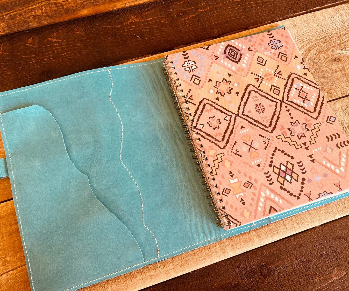 Embossed Leather Notebook Cover