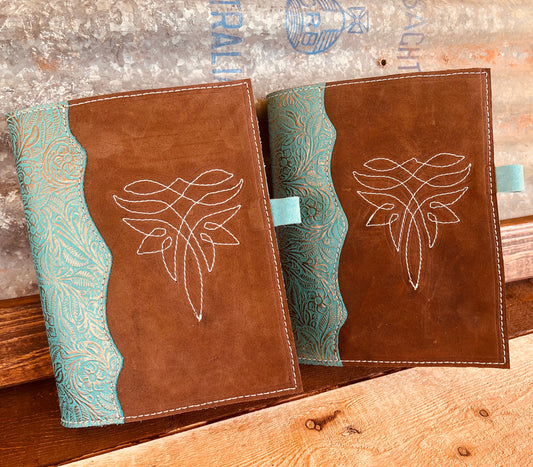 Embossed Leather Notebook Cover
