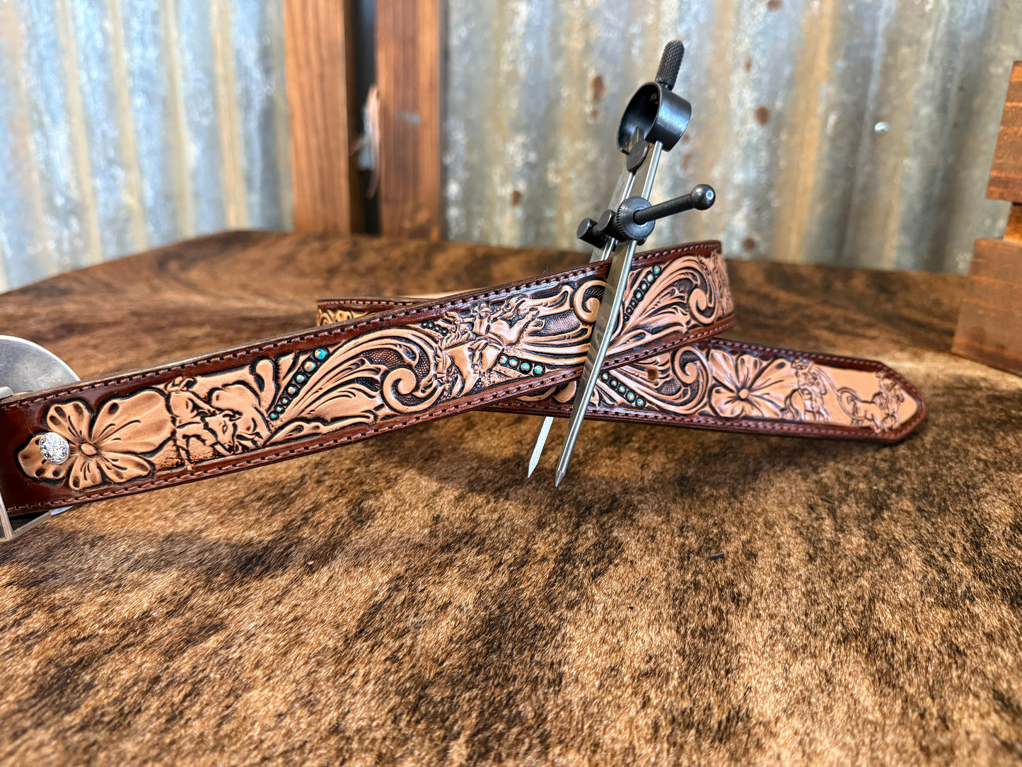 Rodeo Time Tooled Belt