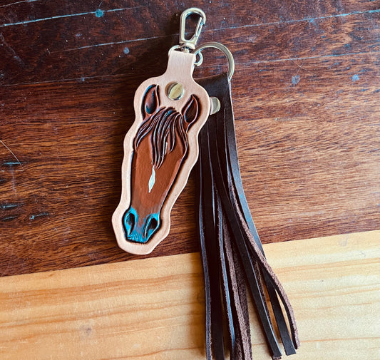 Ready Made Horse Head Key Rings