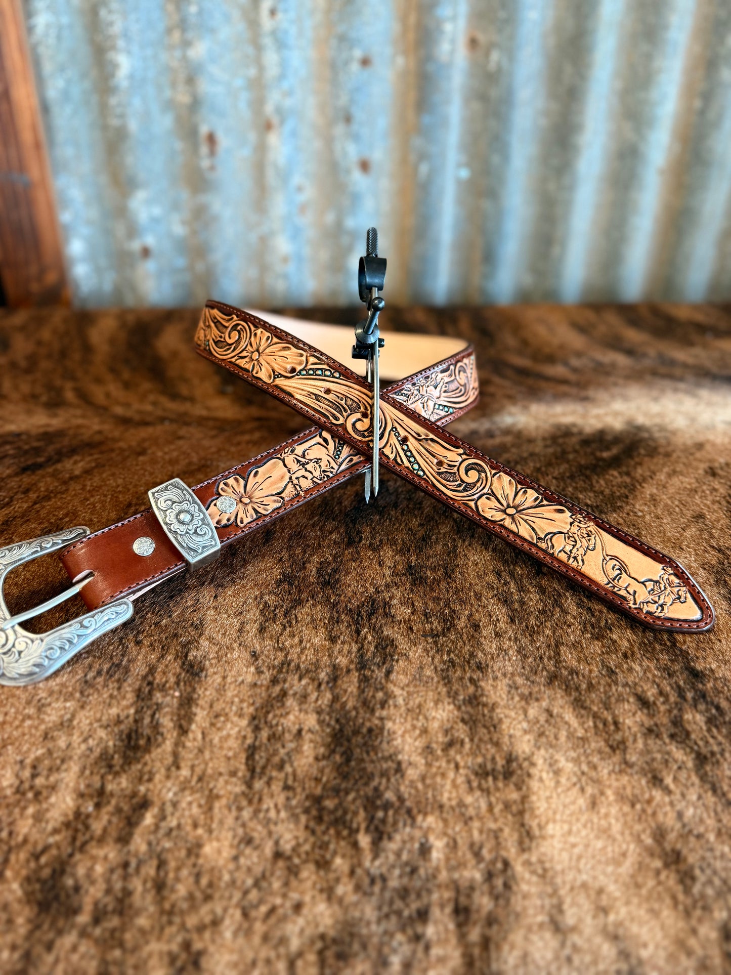 Rodeo Time Tooled Belt