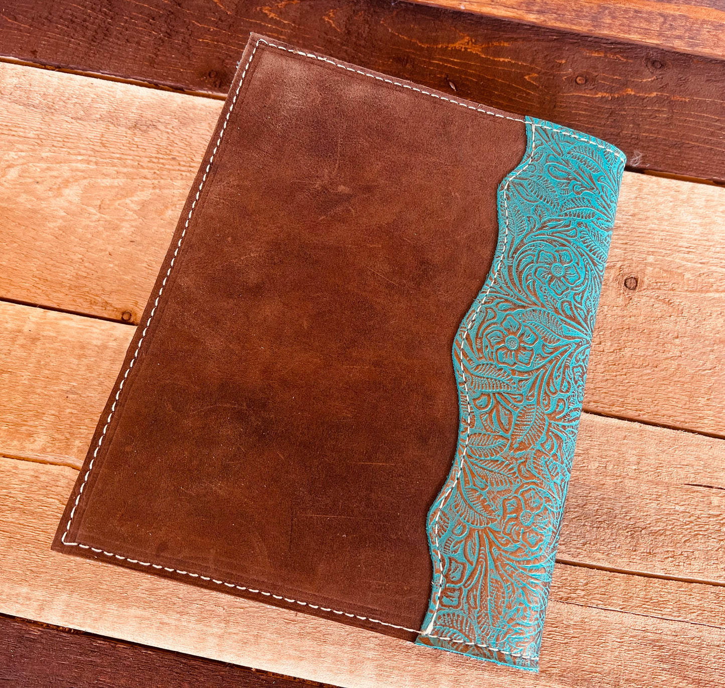 Embossed Leather Notebook Cover