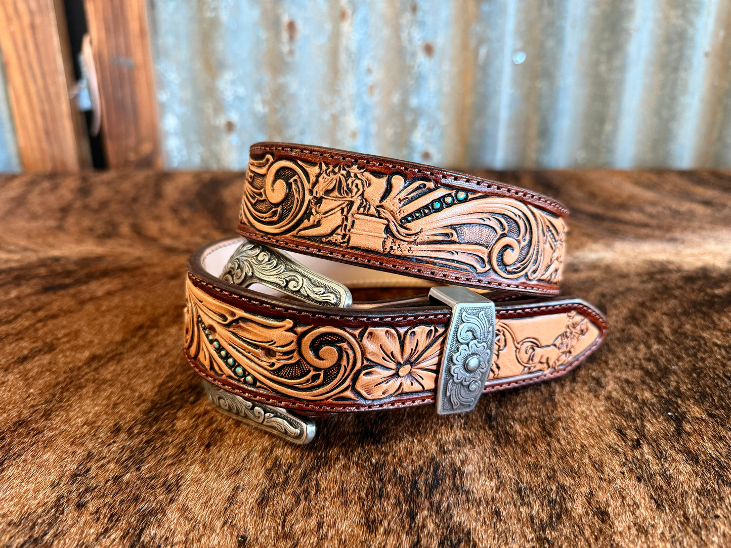 Rodeo Time Tooled Belt
