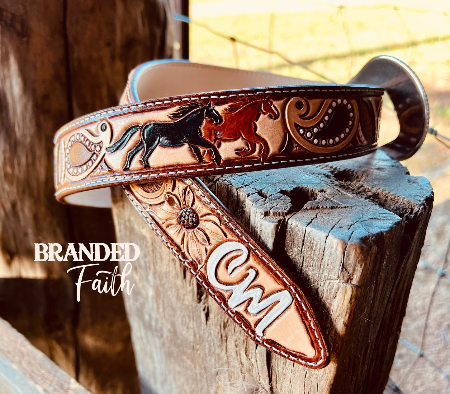 Custom Tooled Belt