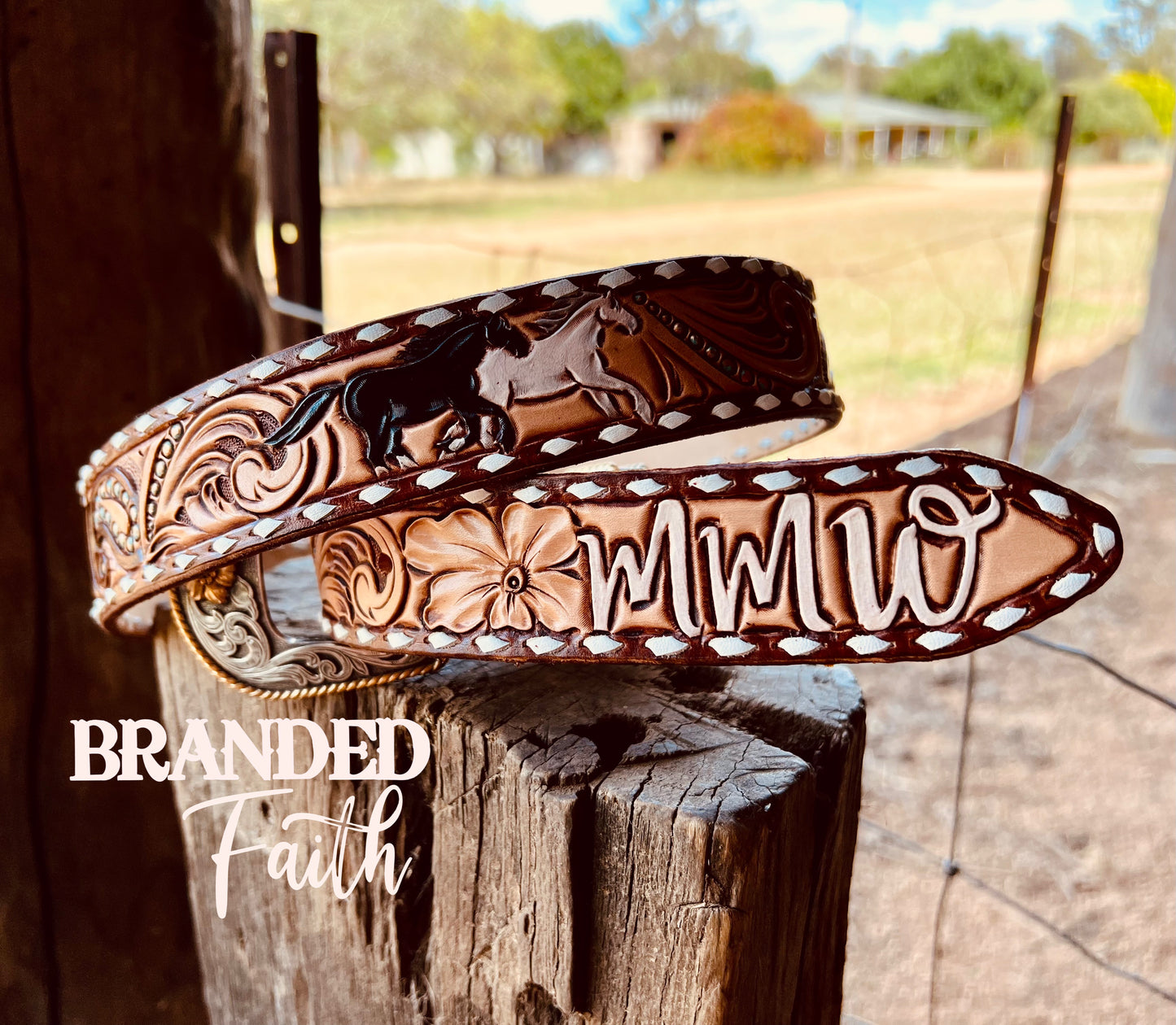 Custom Tooled Belt