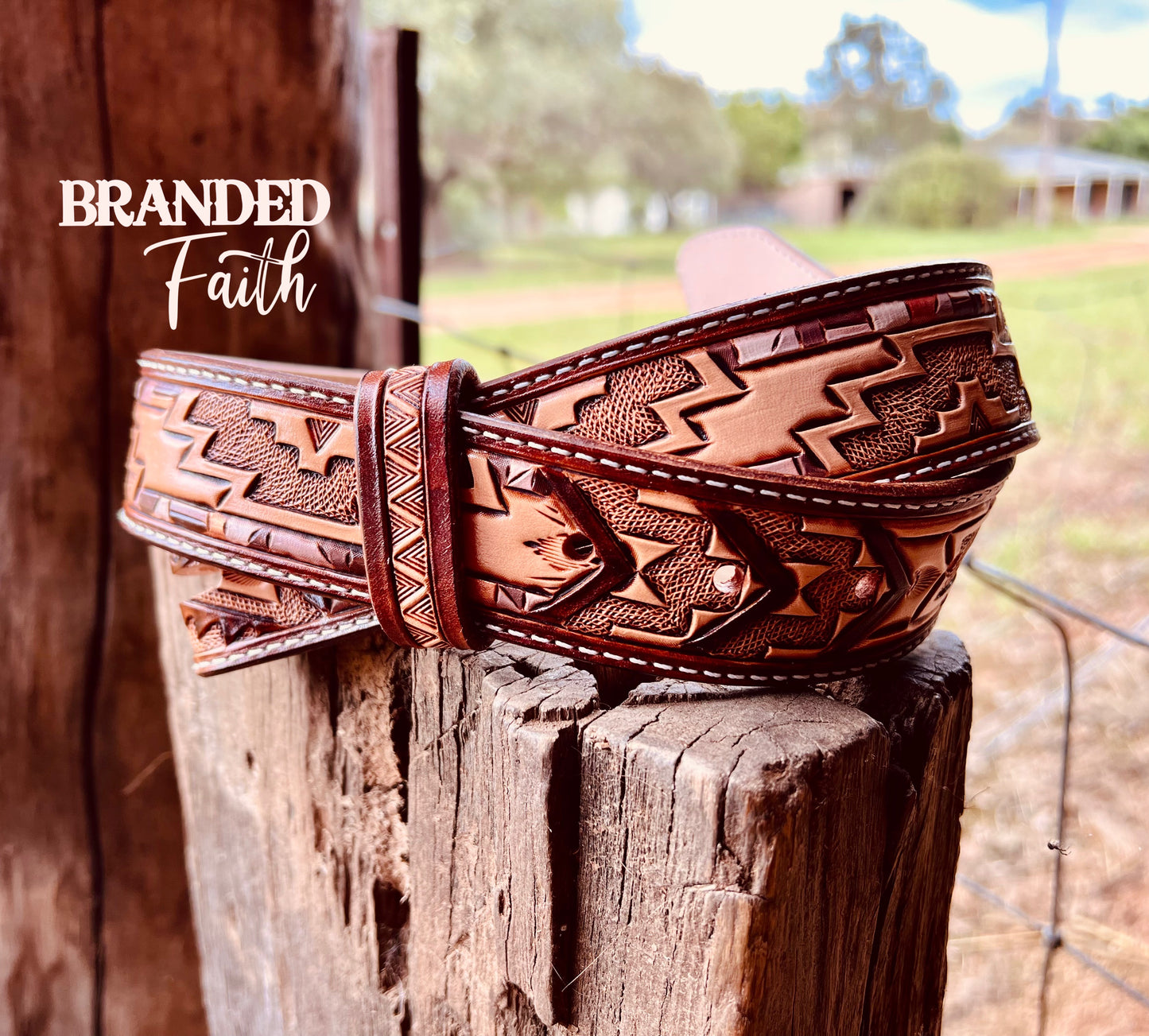 Custom Tooled Belt