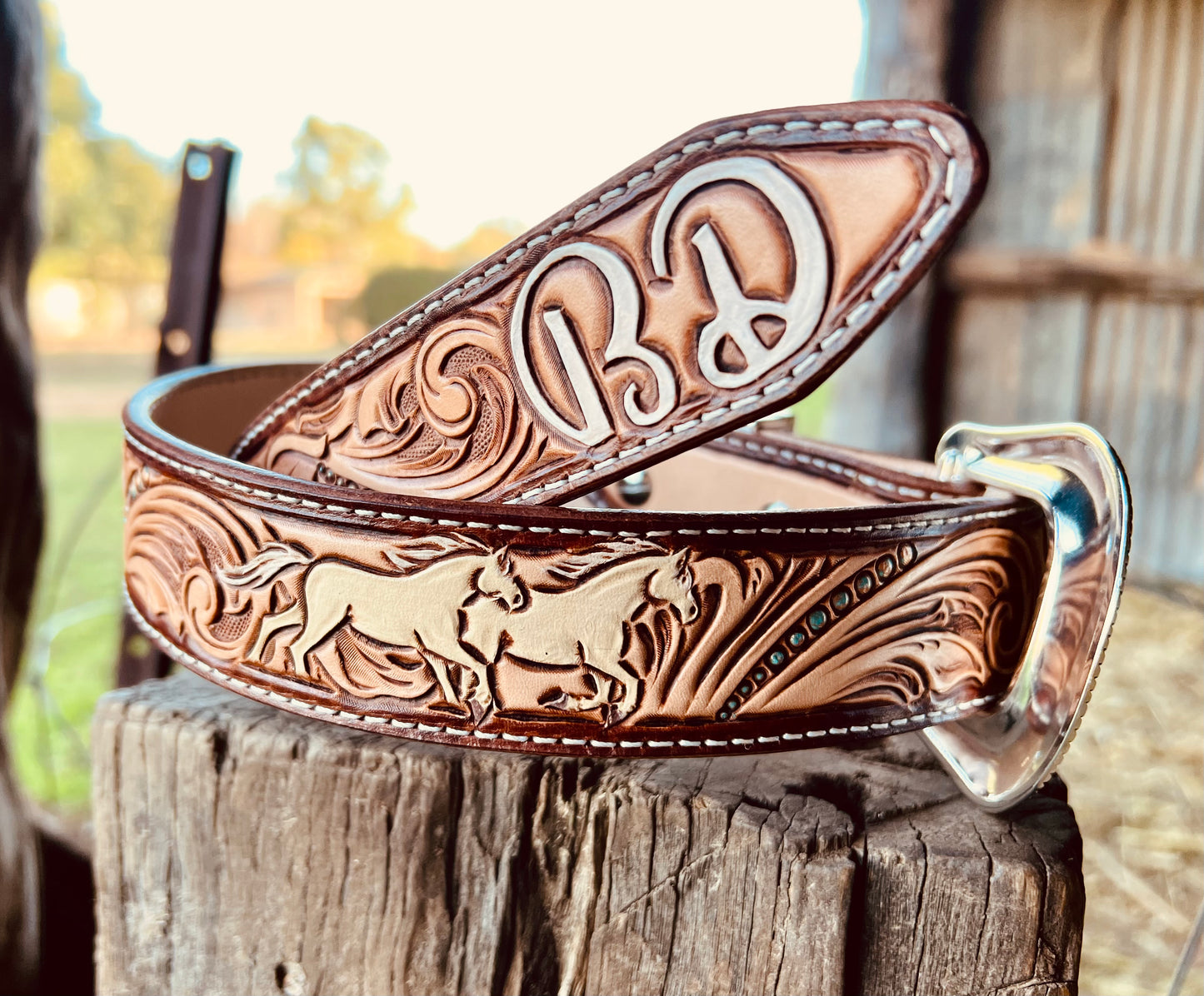 Custom Tooled Belt