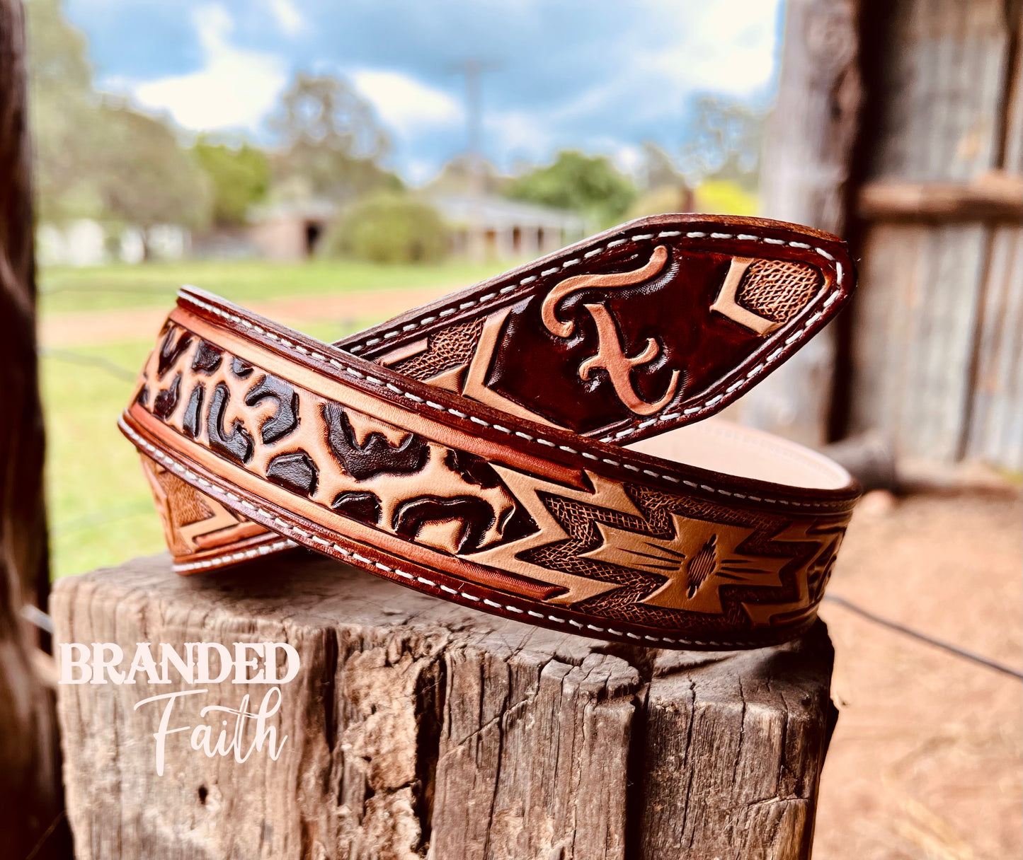 Custom Tooled Belt